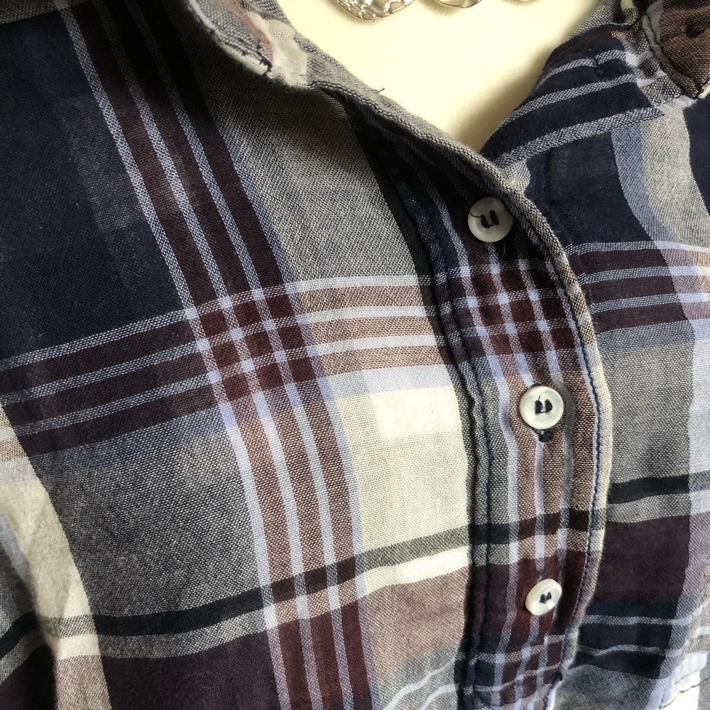 🌻 4/$25 Lane Bryant Plaid Buttondown Shirt - Picture 3 of 5